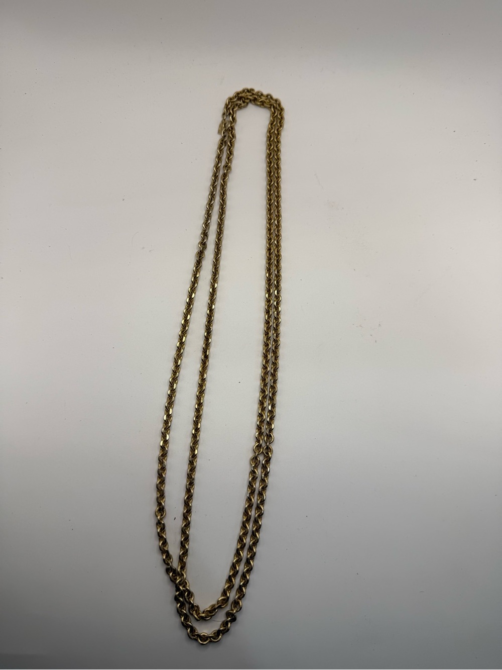 Women's Gold Rope Chain Necklace - Sleek Layered Style